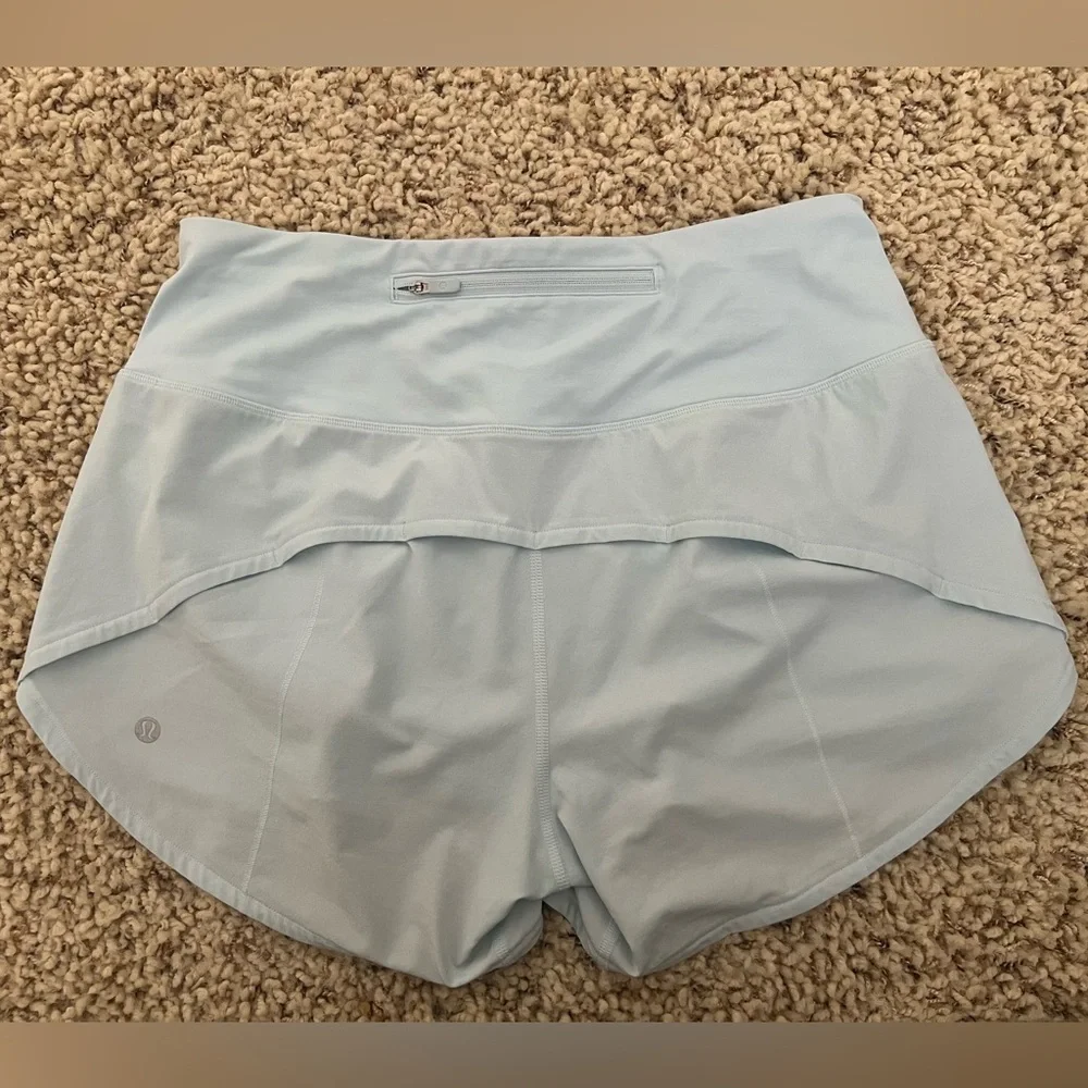 Lululemon Athletica Blue Athletic Shorts with Dolphin Hem - Picture 3 of 3